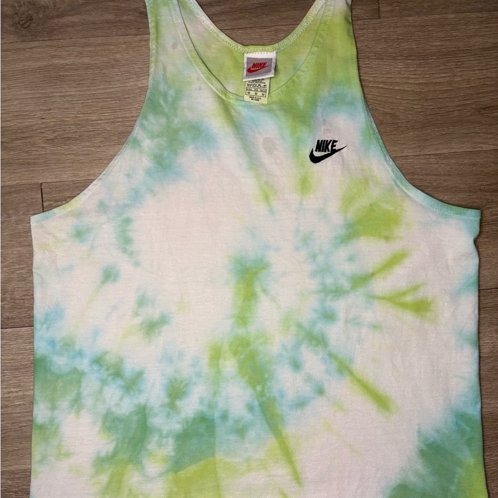 Nike vintage Tie-Dye Tank Top med made in USA